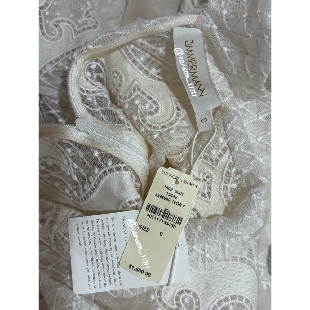 NWT Zimmermann Brightside Embroidered Knot Relaxed Fit AU0 - Picture 10 of 12